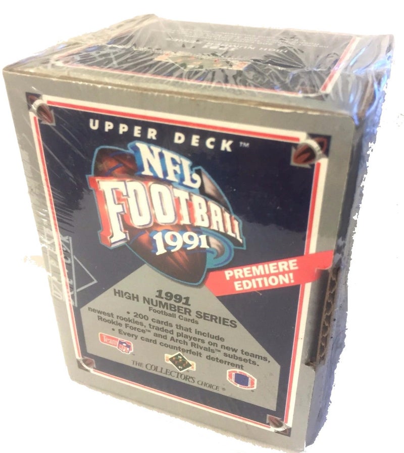 أبير ديك صندوق سلسلة الأرقام العالية لكرة القدم NFL لعام 1991 من Upper Deck - Image 1